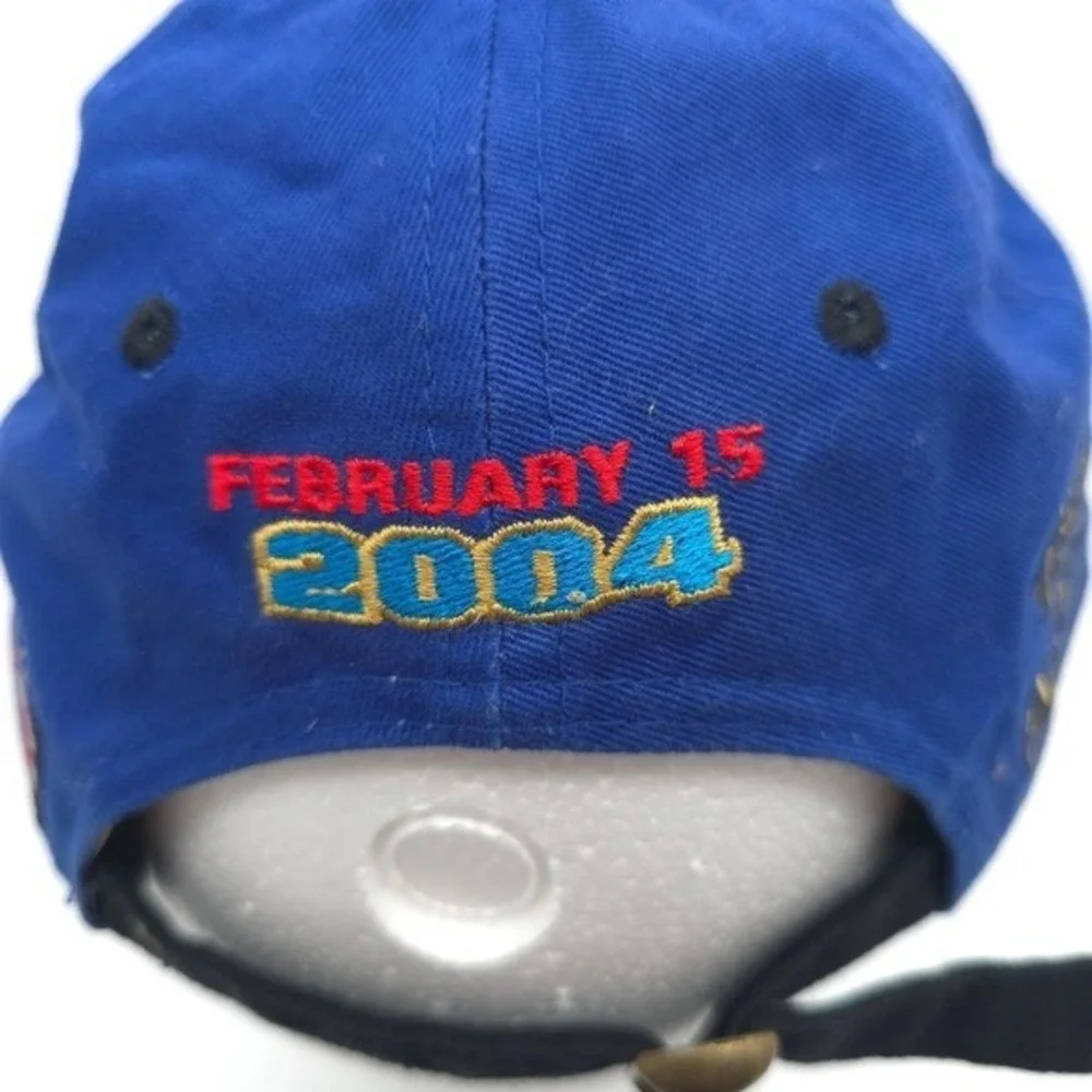 Vintage Disney Daytona 500 NASCAR 2004 Youth Baseball Cap Blue Mickey Mouse